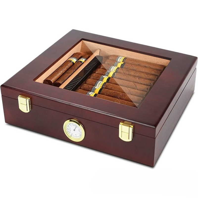 Men Accessories Gift Box - Sigaar Humidor Box Sigarenkoker met luchtbevochtiger