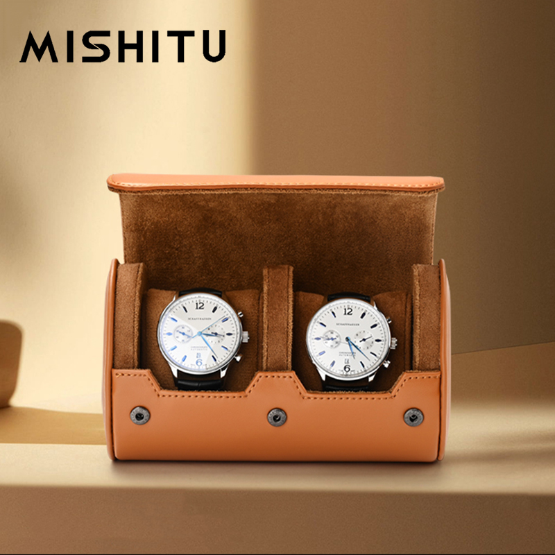 Travel Organizer Men - MISHITU 1/2/3-Slot Horloge Opslag Roll Reistas