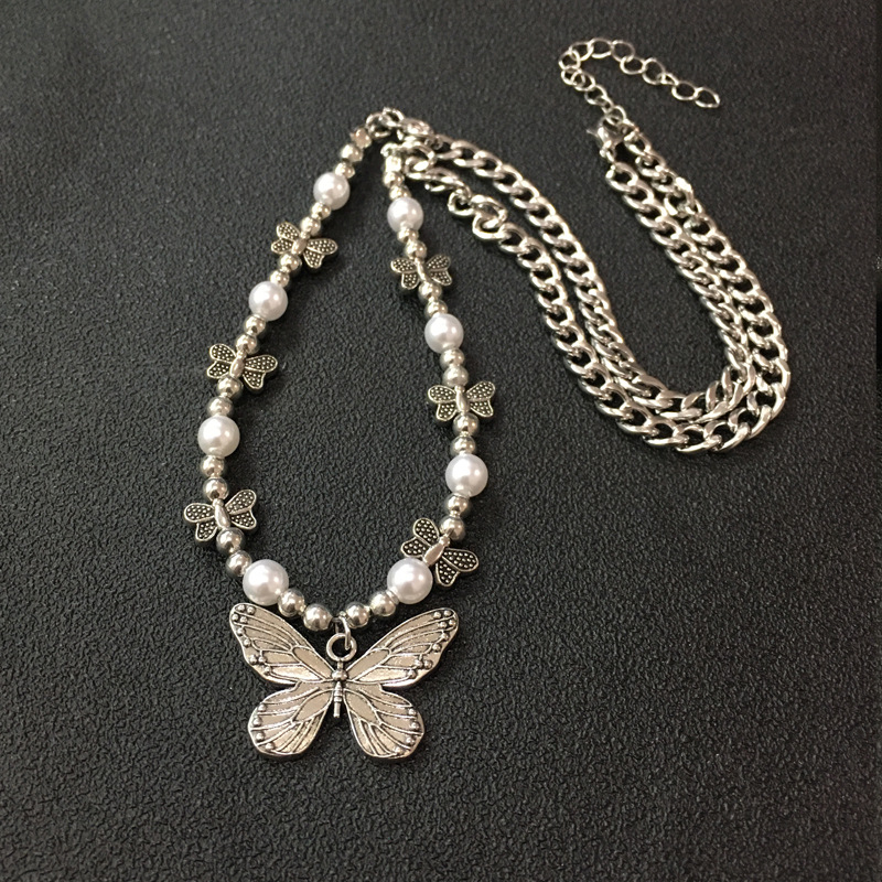 Men Accessories Aesthetic - Gothic Vlinder Hanger Ketting Voor Vrouwen