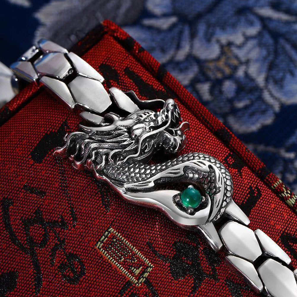 Men Accessories Aesthetic - Stijlvolle Draak Armband Vervagingsbestendige Sieraden Chinese