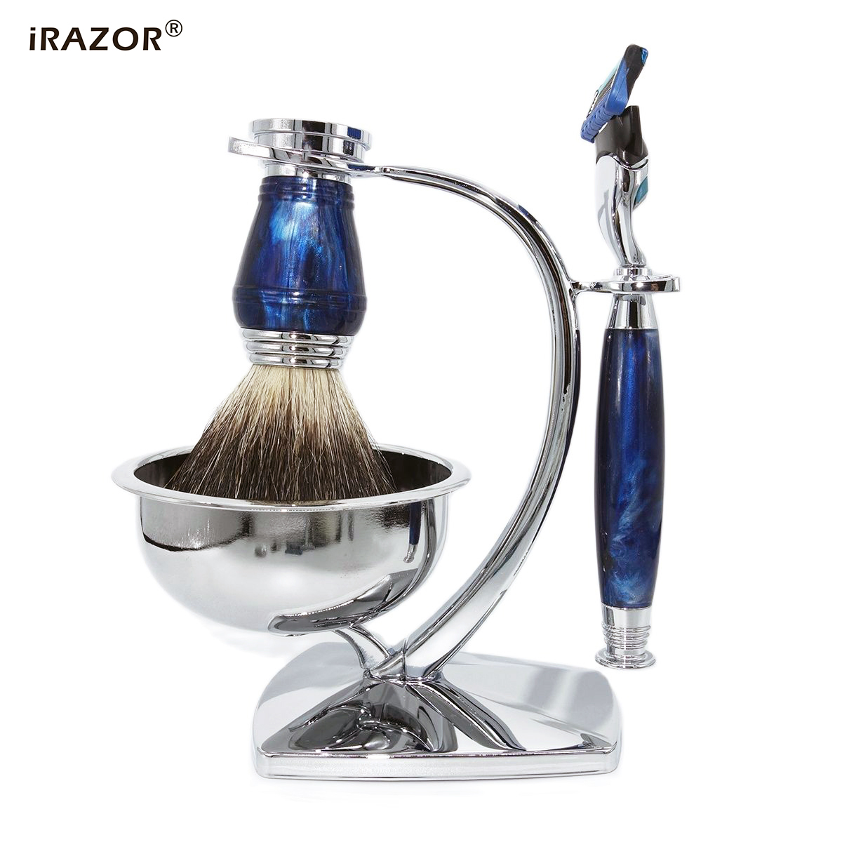 Men Accessories Combo Gift - IRAZOR Royalblue 5-laags fusion veiligheidsscheerpakket-kappersgereedschap accessoires