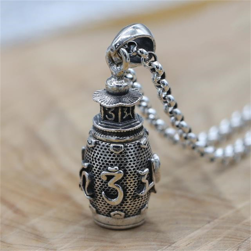 Men Accessories Gift Box - S925 Sterling Zilveren Sieraden Reliëf Shurangama