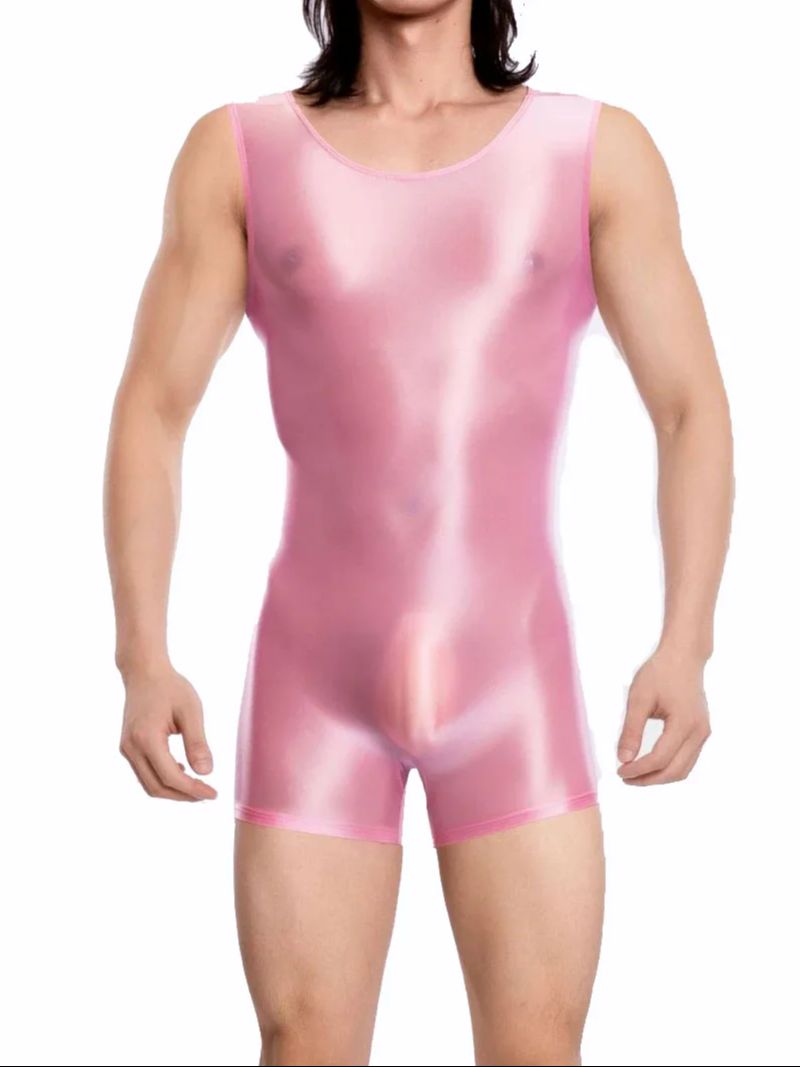 Men Accessories To Wear - Heren hoge elastische shapingslip mouwloos playsuit