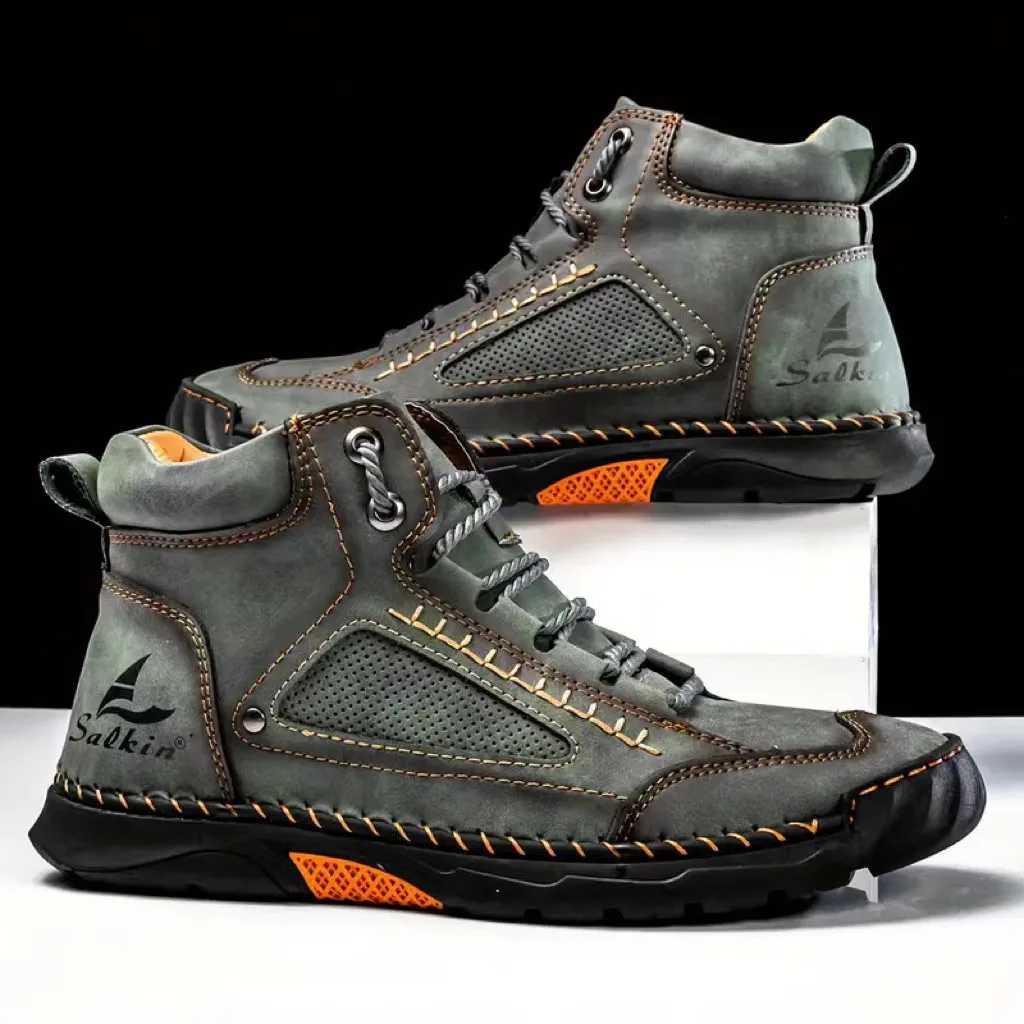 Men Accessories To Wear - Heren Handgestikte Laarzen Plus-size Casual Schoenen