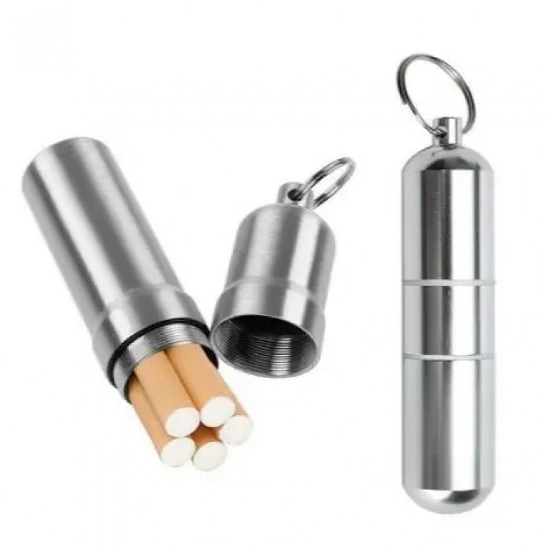 Men Accessories Gift Box - 1/2 Stuks Zilver Aluminium Sigarettenbox Waterdichte