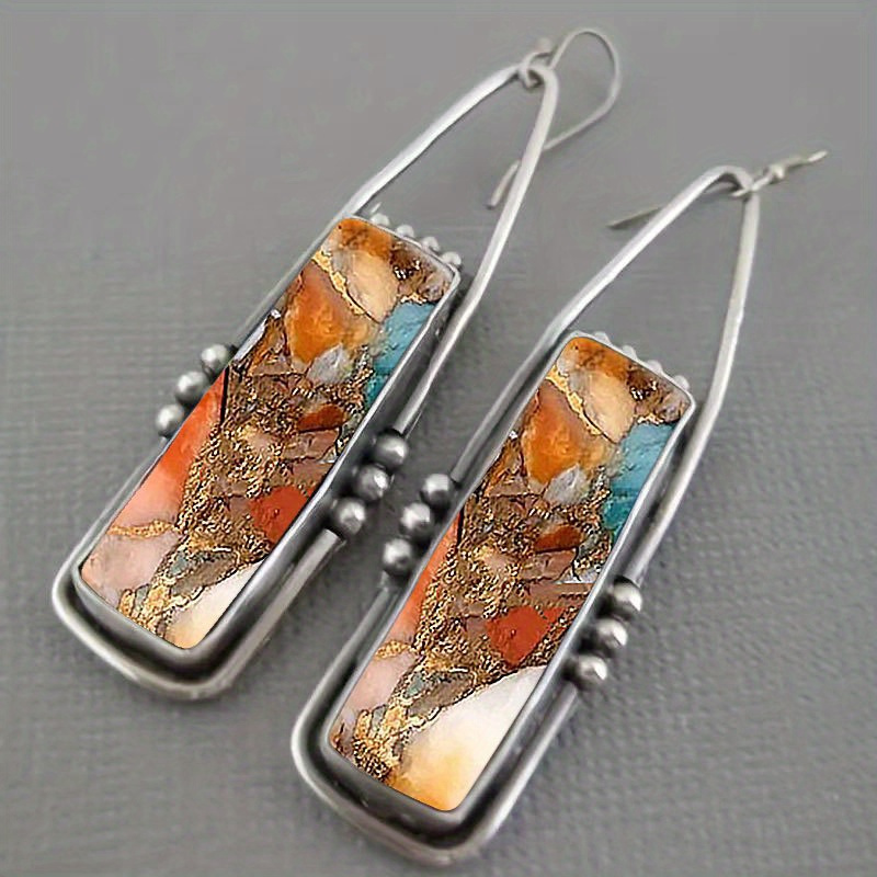 Men Accessories Aesthetic - 2 Stuks Retro Bohemian Oorbellen Imitatie