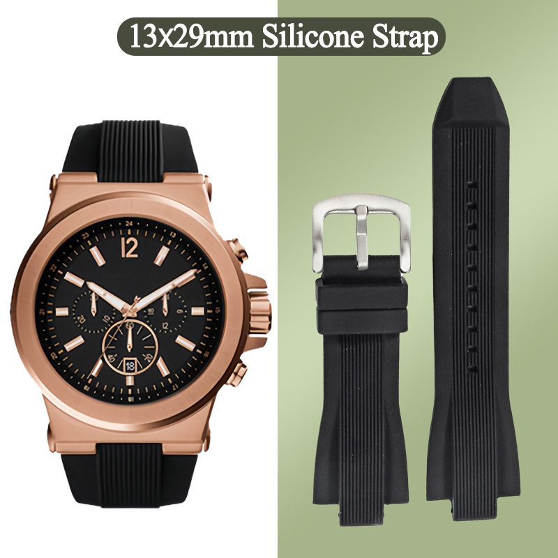 Men Accessories Mk - 13x29mm Siliconen Horlogeband voor Michael Kors