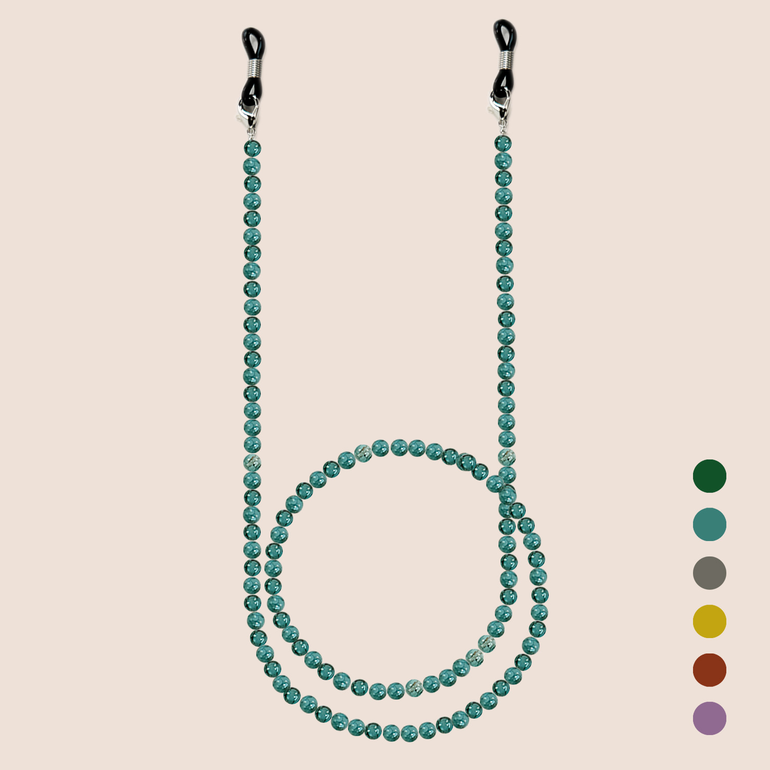 Men Accessories Neck Chain - Chinese stijl glazen kralen brilketting kleurrijke