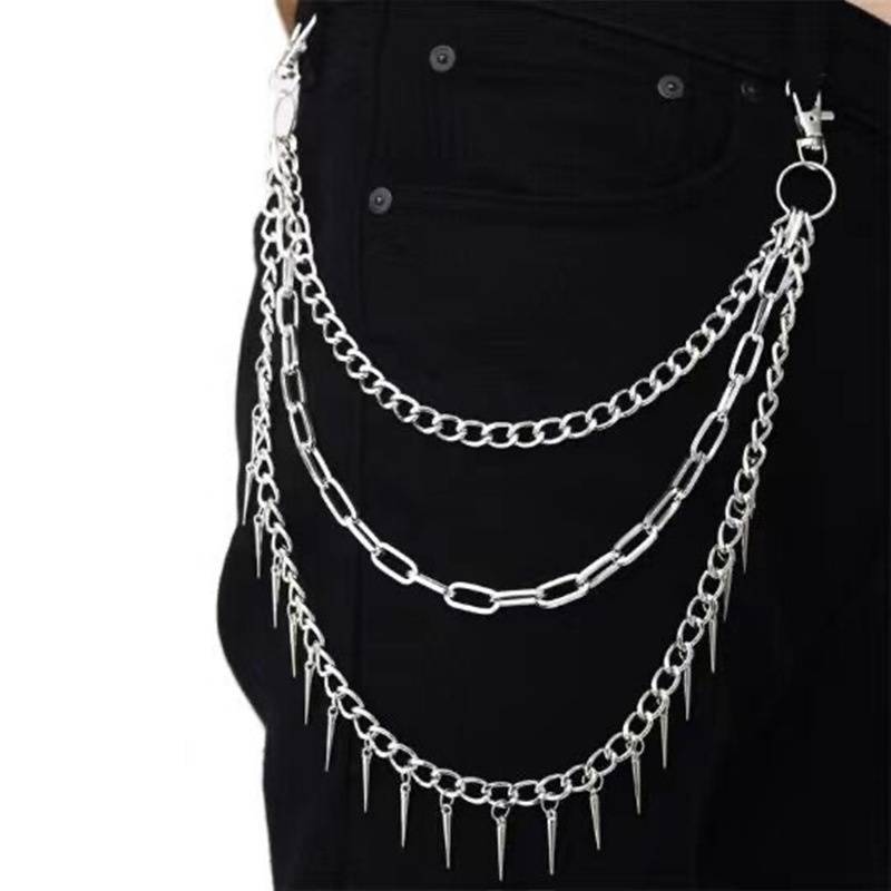 Men Accessories Aesthetic - Laag 3 Punk Ketting Op De