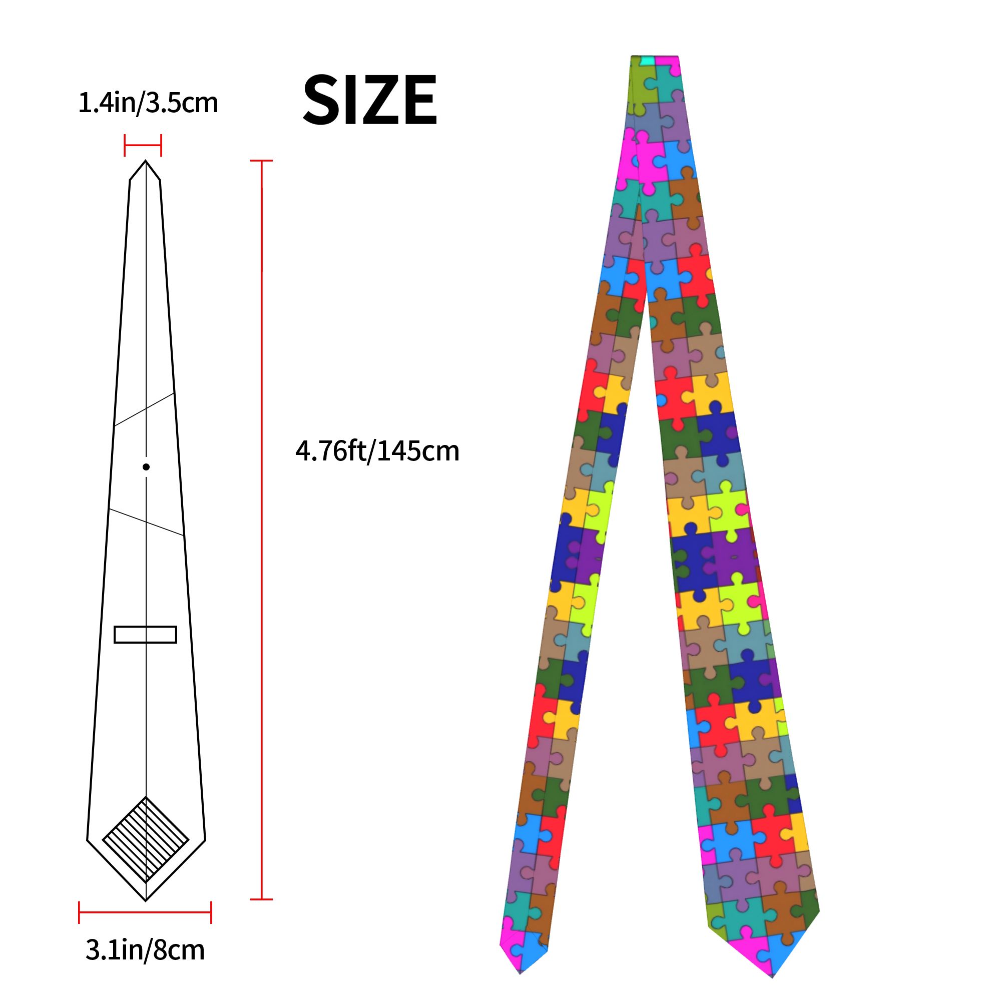 Donkere gradiënt puzzelstropda - Men Accessories For Wedding recensie en prijs