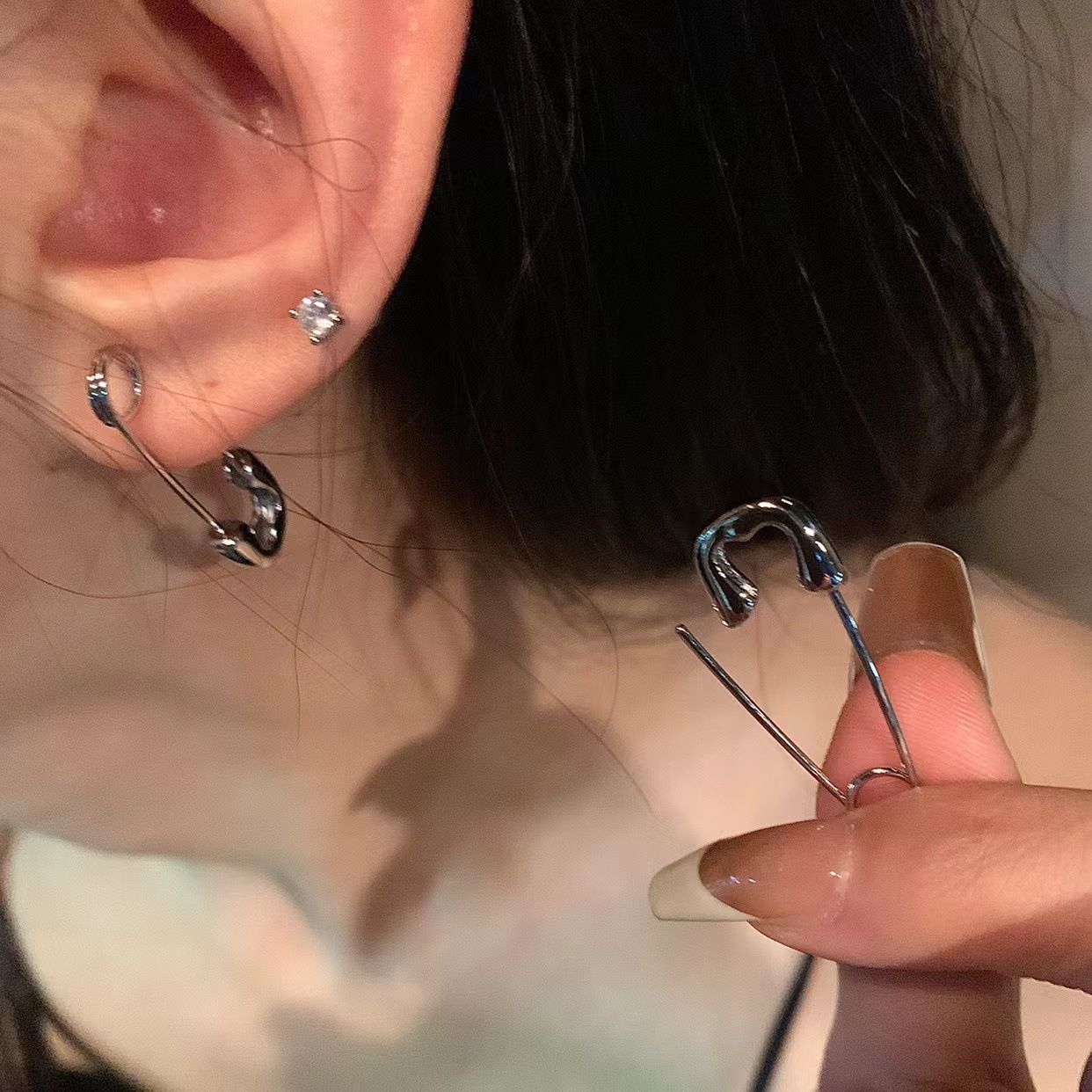 6 Stuks Set Goth Punk Kristal  - Men Accessories Aesthetic recensie en prijs