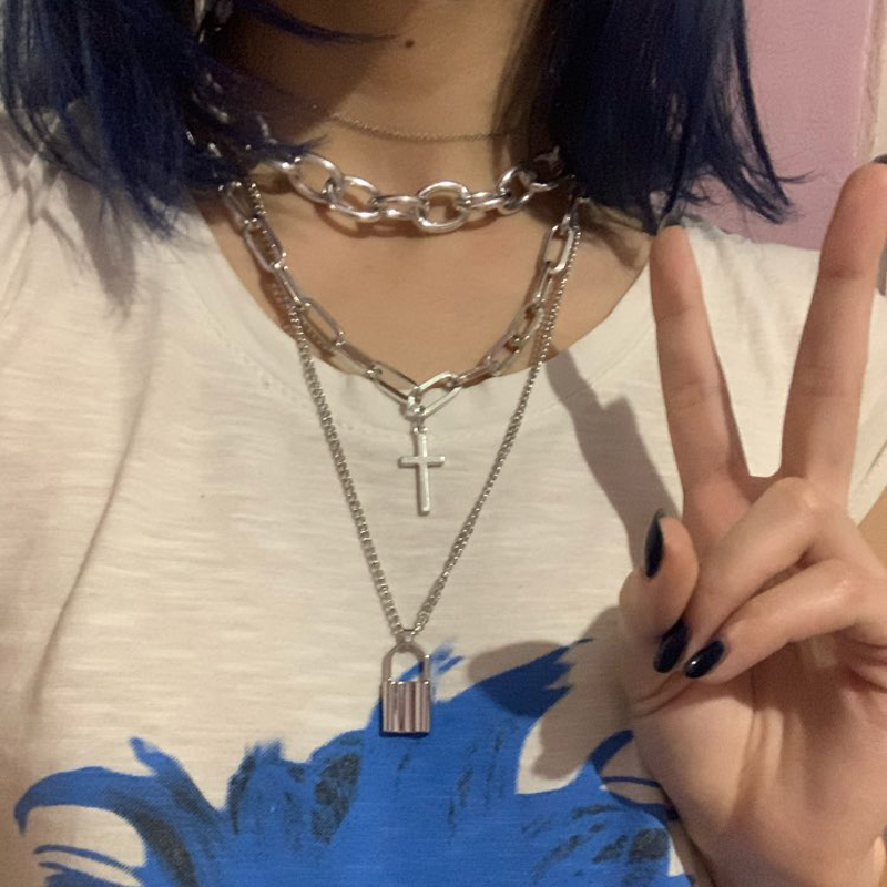 Fnqufuj Gelaagde Grunge Esthet - Men Accessories Neck Chain recensie en prijs