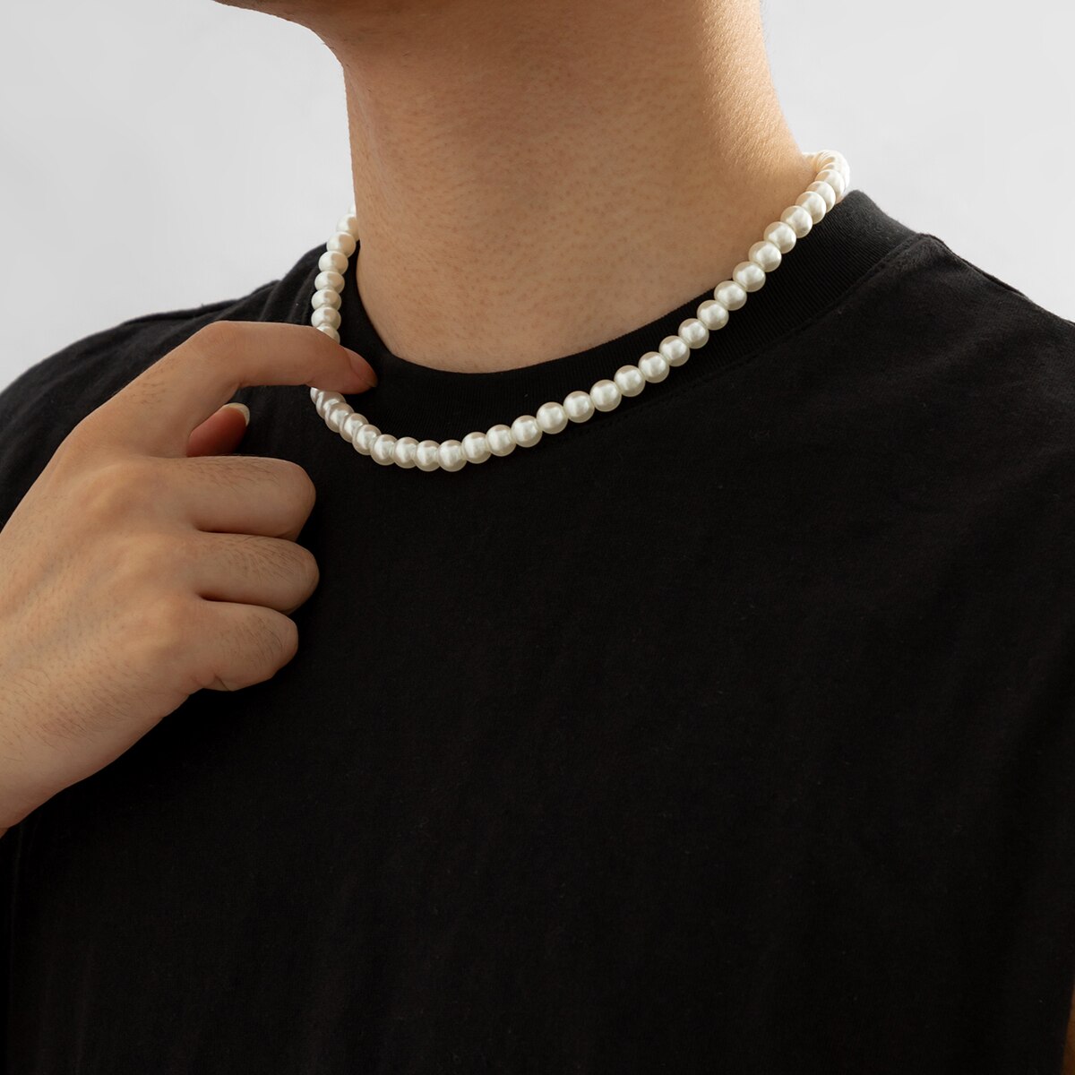 Eenvoudige Imitatie-Parel Kral - Men Accessories Neck Chain recensie en prijs