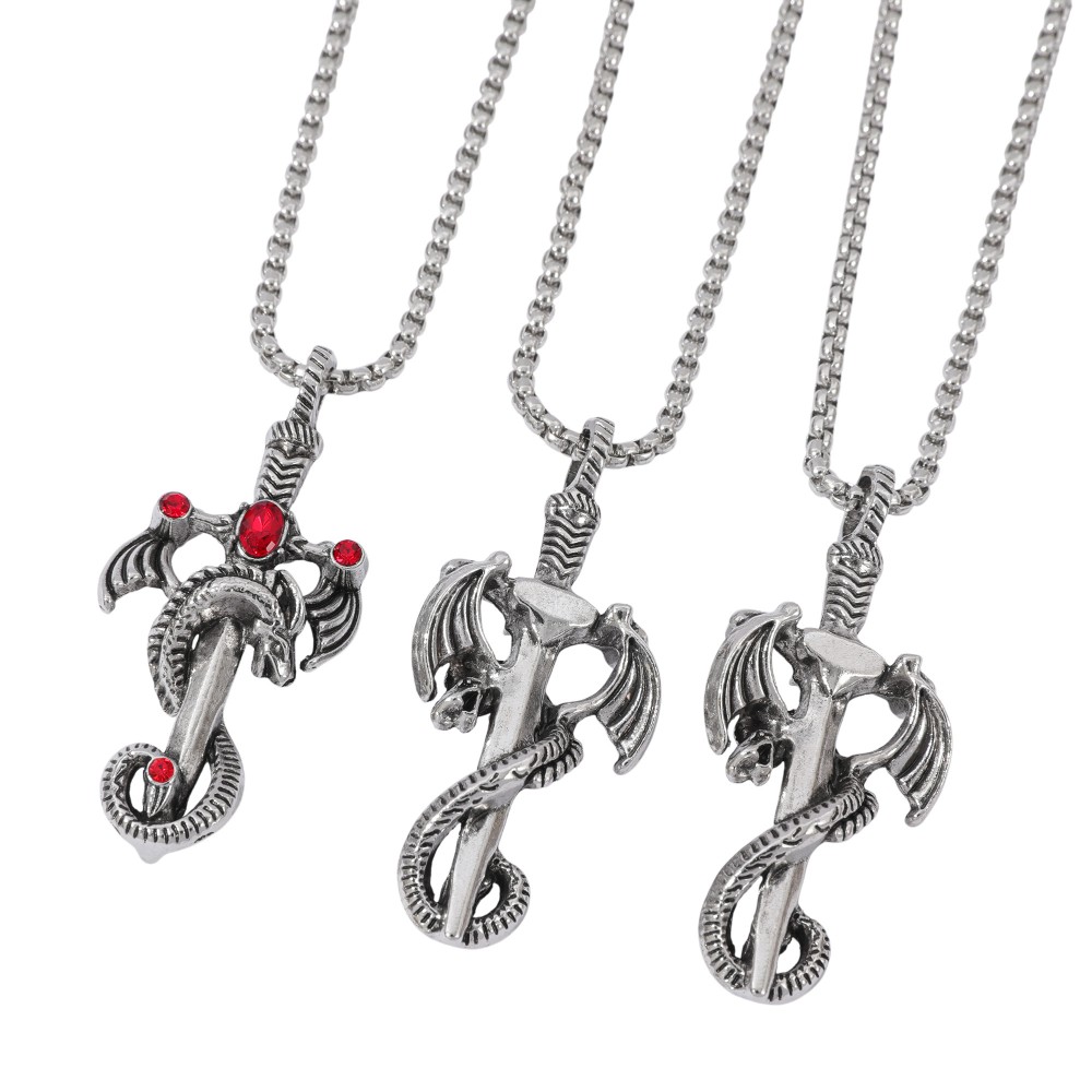 Retro veelkleurige Gem Dragon  - Men Accessories Necklace recensie en prijs