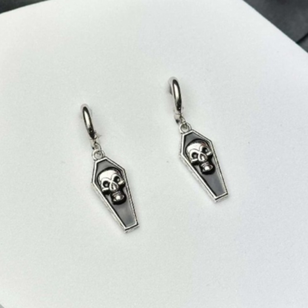 Gothic Punk Skull Coffin Dangl - Men Accessories Aesthetic recensie en prijs
