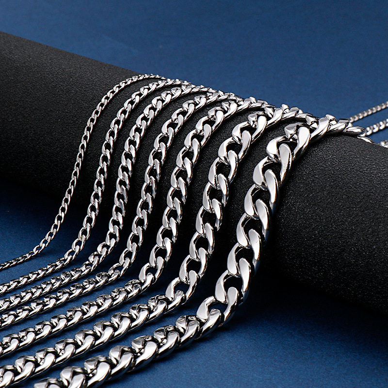 925 sterling verzilverd Platte - Men Accessories Neck Chain recensie en prijs