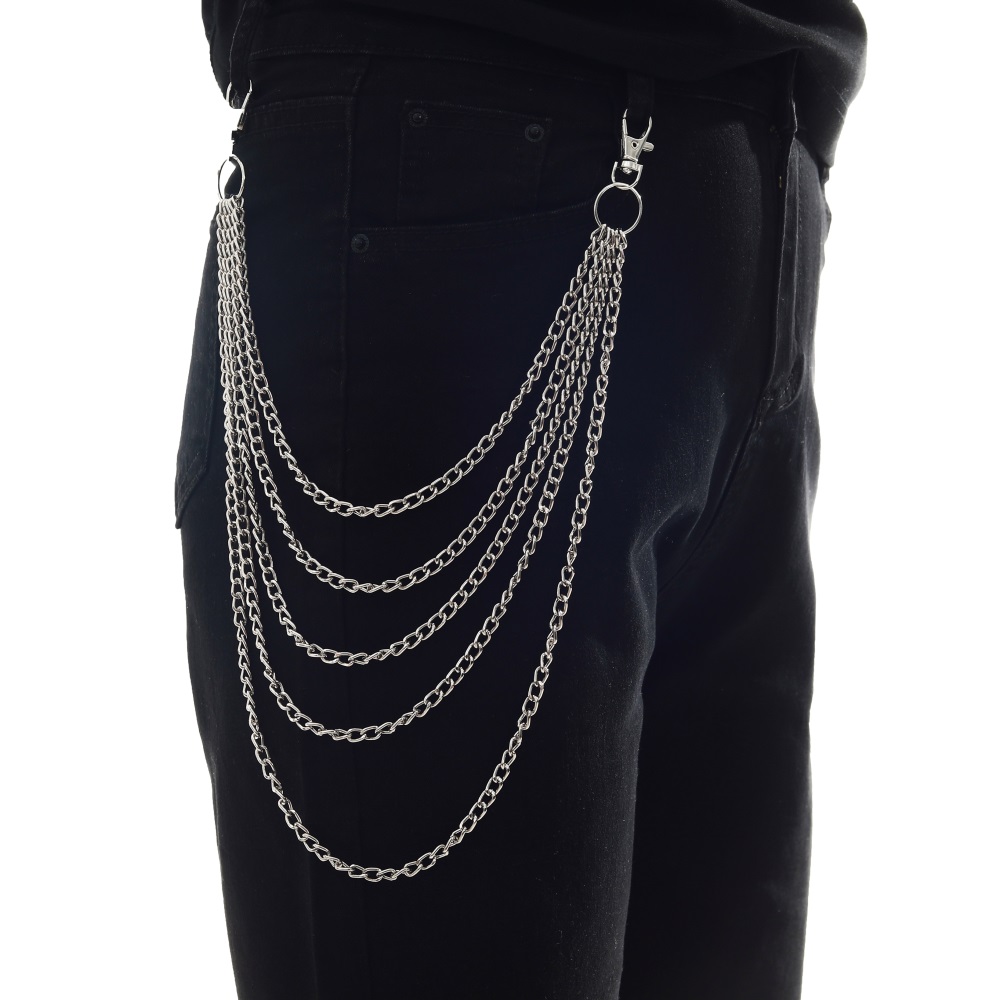 Punk Ketting Op De Jeans Broek - Men Accessories Aesthetic recensie en prijs