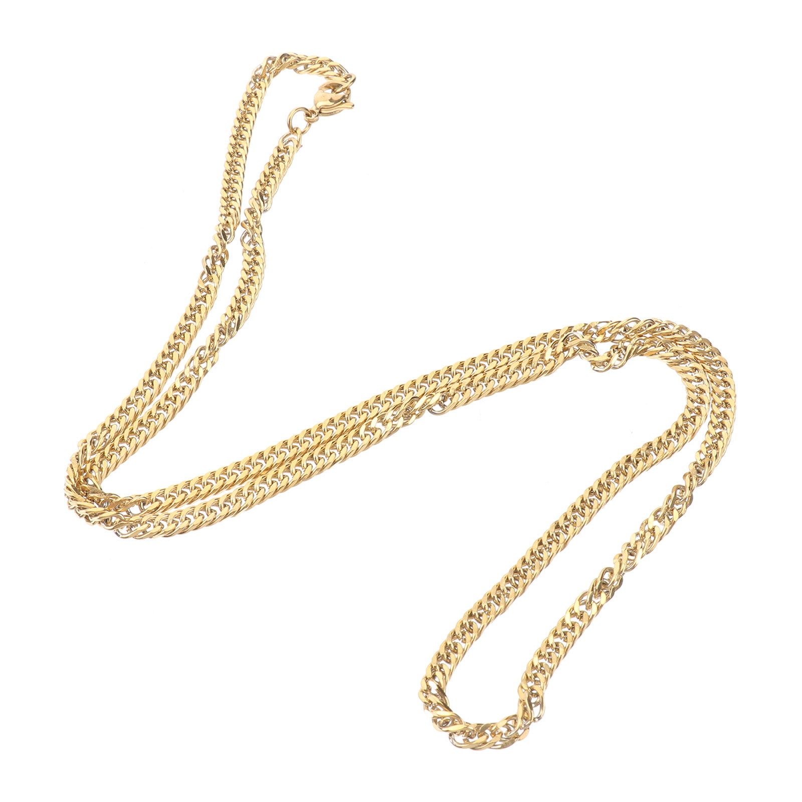 1 Stuks Gouden Dubbele Gesp Ke - Men Accessories Neck Chain recensie en prijs