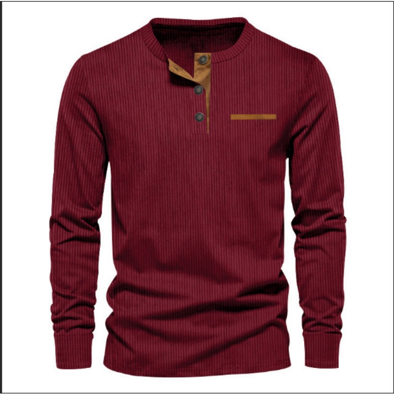 Heren corduroy henley-hals t-s - Men Accessories To Wear recensie en prijs