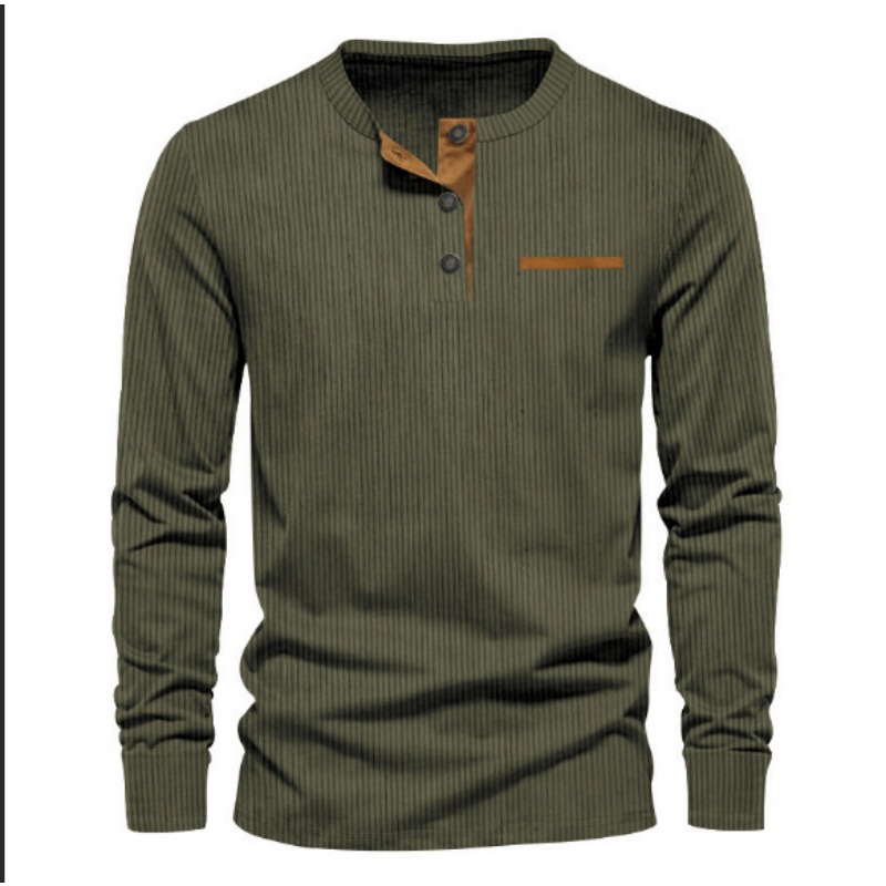 Heren corduroy henley-hals t-s - Men Accessories To Wear recensie en prijs