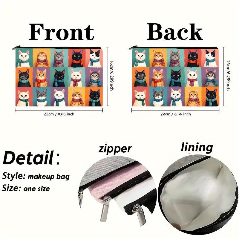 Leuke make-uptas met kattenpri - Travel Organizer Men recensie en prijs