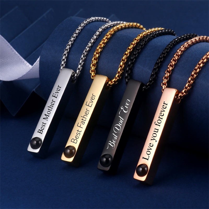 Aangepaste foto naam ketting g - Men Accessories Gift Box recensie en prijs