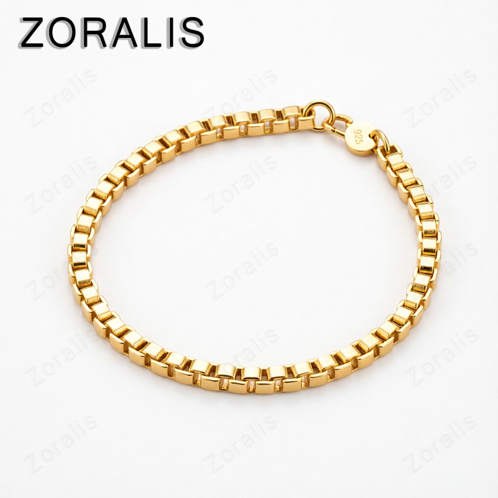 Prachtige 18K gouden 4 mm boxk - Men Accessories Gift Box recensie en prijs